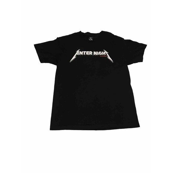 Enter Night Pilsner Beer Co Metallica Black T Shirt Size Large Short Sleeve - Picture 1 of 4